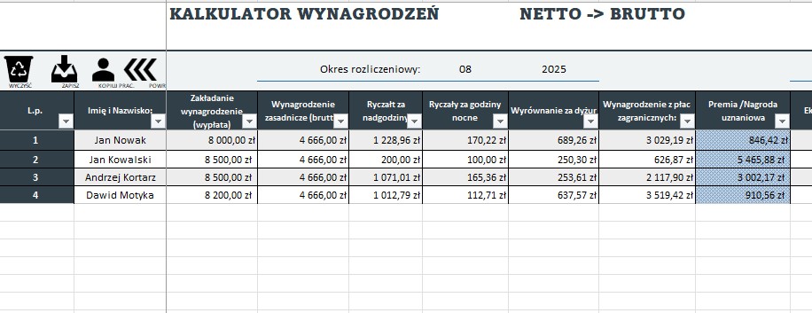 Kalkulator Wynagrodzeń dla Firm Transportowych - Zdjęcie 2