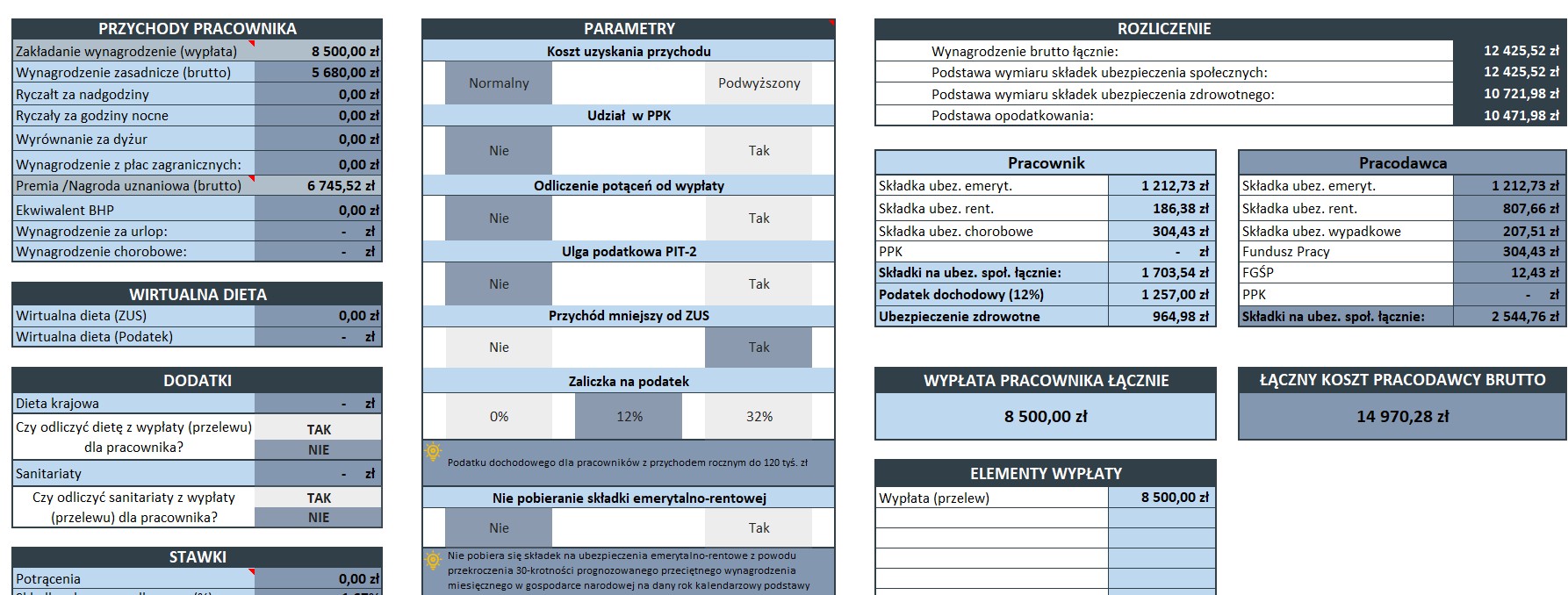 Kalkulator Wynagrodzeń dla Firm Transportowych - Zdjęcie 3