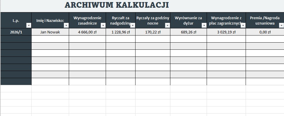 Kalkulator Wynagrodzeń dla Firm Transportowych - Zdjęcie 5