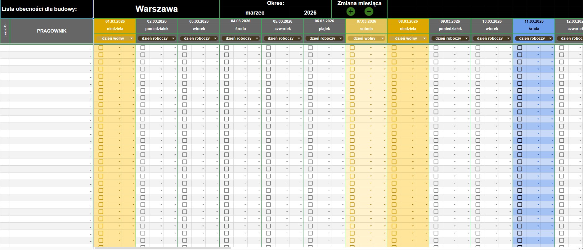 Inteligentny Grafik Pracy Zespołu - Zdjęcie 5