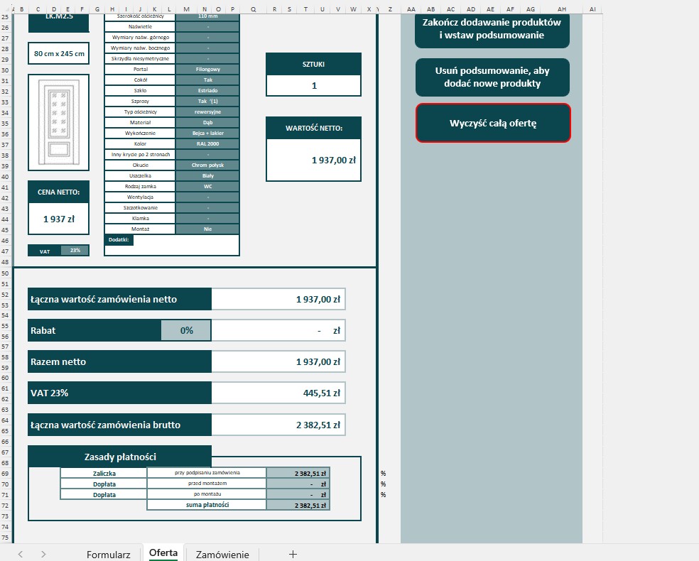 Konfigurator Ofertowy Stolarki Drzwiowej - Zdjęcie 4